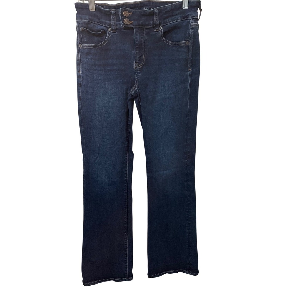American Eagle Kick Boot Jeans Size 8 Blue Next Level Stretch